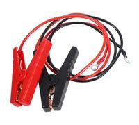 Toddmomy 2 Piezas Pinzas de Cocodrilo para Batería de Coche, Abrazadera de Arranque Automotriz de Goma y Cobre, Rojo y Negro, Protección E Instalación Fácil