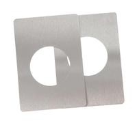 Toddmomy 2 piezas Placa de Refuerzo para Puerta Frontal de Acero Inoxidable Cubierta para Pomo Reparación Segura y Fácil Instalación Kit de Unidades para Reforzar Cerraduras y Fijar