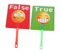 Toddmomy 2 Piezas Placas de Respuesta Verdadero Falso para Gestión de Aula Herramientas Interactivas de Votación y Evaluación Escolar Accesorios Educativos para Entrenamiento Inglés