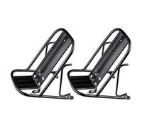 Toddmomy 2 Piezas portaequipajes Delantero para Turismo portaequipajes de Ciclismo alforja Delantera para Bicicleta Portal portabicicletas de Turismo portabicicletas de Carretera Black