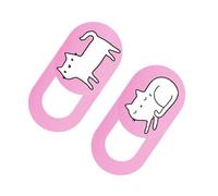 Toddmomy 2 Piezas Protector de Cámara Webcam Deslizante Cubierta Portátil Ultra Delgada para Privacidad Laptop PC y Tablet Diseño Rosa Gato Anti- Seguro Daños al Dispositivo