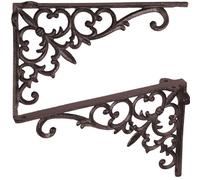 Toddmomy 2 piezas Soporte de Estantería de Hierro Fundido Escuadras Decorativas Ángulo Recto para Montaje Pared Diseño Elegante y Resistente para Organización Hogar y Oficina