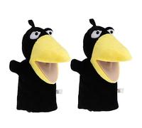 Toddmomy 2 Piezas Títeres de Mano de Peluche para Muñecos Interactivos de Cuervo para Cuentos y
