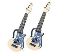 Toddmomy 2 Piezas Ukulele para Principiantes Instrumento Musical de Entrenamiento para Educación Temprana Fomentar Musicales y Practicar Casa Color Azul