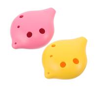 Toddmomy 2 Piezas Unidades Ocarina de C Instrumento de Viento Educativo para Diseño Portátil de Resina Resistente Afinación Profesional para Aprendizaje Musical y Práctica