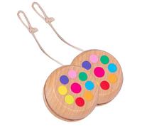 Toddmomy 2 Piezas Yo-yo de Madera Infantil Juguete Educativo para Resistente y Divertido Bola de Dedos para Exterior Diseño Animal Animado Clásico para Principiantes