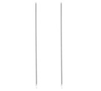 Toddmomy 2 resortes para puertas mosquiteras de caravana: resorte de extensión de 50 cm de largo - Herrajes de repuesto para puertas mosquiteras y contraventanas ligeras, color plata.
