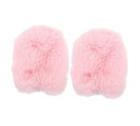 Toddmomy 2 Series Cubierta A Prueba De Viento Parabrisas Cubrir Pantalla De Viento Para Micrófonos Cubierta De Viento De Micrófono Cubierta Del Micrófono Pelaje Artificial Rosa 2 Piezas*2