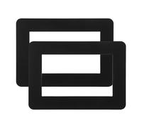 Toddmomy 2 tapas para enchufes de pared: Tapa para tomacorriente de 1 módulo, placa de pared autoadhesiva para tomacorrientes eléctricos para el hogar, oficina, fábrica, supermercado, 5.75" x