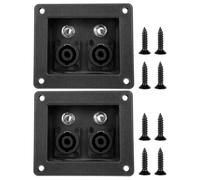 Toddmomy 2 unidades de terminales para cajas de altavoces, conectores de bornes de conexión cuadrados con resorte para cajas de subwoofers, ideales para altavoces y subwoofers de coches, escenarios y