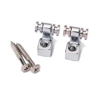 Toddmomy 2 Unidades Retenedor de Cuerdas Rodillo de Metal Cromado para Guitarra Eléctrica Accesorio para Instrumentos Musicales Guía de Cuerdas Durable y Ligera Compatible Guitarra