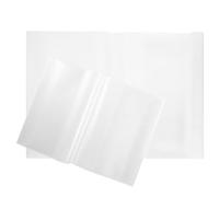 Toddmomy 20 Fundas Protectoras Reutilizables para Libros y Álbumes, Cubierta Transparente de Pp sin Adhesivo, Resistente y Práctica para Uso en Oficina o Estudio