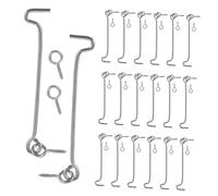 Toddmomy 20 juegos Gancho de Puerta y Ventana Acero Inoxidable con Pestillo y Tornillos Diseño Multifuncional para Cierre Seguro y Fácil Instalación Rejas y Exteriores