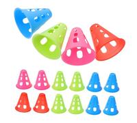 Toddmomy 20 Piezas Conos de Entrenamiento Plásticos para Fútbol y Patinaje Conos de Agilidad de Diseño Resistente al Viento y Alta Visibilidad Equipamiento Deportivo para Ejercicios