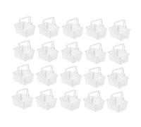 Toddmomy 20 Piezas mini carrito de compras cesta mimbre pequeña edad juguetes chicas toys toys mini carro de canasta de compras Juguete de compras para el plastico