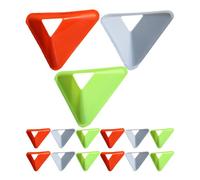 Toddmomy 20 Piezas Placa Triangular, Discos de Señalización Apilables | Plástico Pe, Superficie Lisa y Color Brillante, para Sesiones y Profesores de Educación Física Color Aleatorio