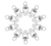 Toddmomy 20 Planeadores de Riel para Cortinas Ruedas Dobles de Aleación Compatibles Rieles Rectos y Curvos Silenciosos y Duraderos para Ventanas Armarios y Puertas Corredizas 20