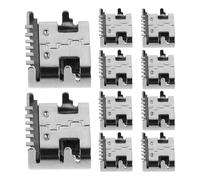 Toddmomy 200 Conectores USB Tipo C 3.1 Hembra de Metal con 6 Contactos para Reparación y Actualización de Controladores y Tablets, Instalación Segura y Compatibilidad Amplia