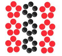 Toddmomy 200 Piezas Fichas de Plástico para Bingo Contadores Redondos de Colores Sólidos Rojo y Negro Marcadores para Actividades Grupales y Clases