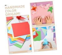Toddmomy 200 piezas Papel para Origami DIY Colores Surtidos para Manualidades Infantiles y Proyectos de Papiroflexia Artesanal