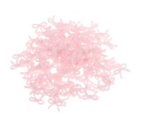 Toddmomy 200 Unidades de Lazos de Resina para uñas - 0,3" Mini Lazos de Resina 3D - Accesorios de Rosa para la creación de Joyas DIY y la decoración de Jardines de Hadas