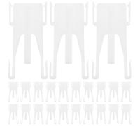 Toddmomy 24 Ganchos Ajustables para Cortinas con Pliegues, Ganchos de plástico para Cinta de Cortina, herrajes de Repuesto Ajustables para Colgar, 2.60 x 1.26 Pulgadas
