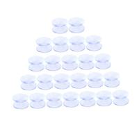 Toddmomy 24 Piezas Almohadillas Transparentes Antideslizantes con Ventosa Doble Cara Separadores de Mesa de Vidrio para Protección y Amortiguación de Unidades