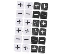 Toddmomy 24 Piezas Dados Acrílicos de y Resta Blanco y Negro Dados de Gran para Fiesta y Accesorios de Mesa