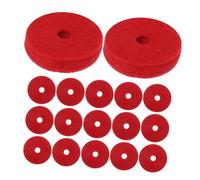 Toddmomy 24piezas Pads de Platillos de Fieltro Soporte de Platillo de Doble Capa Arandelas para Protección y Calidad de Sonido Accesorios para Baterías