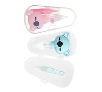 Toddmomy 2piezas Aspirador De Silicona Para Bebés Diseño Manual Función Anti-retorno Limpiador Para Recién Nacidos Para Uso Doméstico