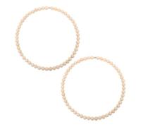 Toddmomy 2piezas Atrapasueños Decorativo Aro De Acero Inoxidable Cuentas De Madera Para Dormitorios Bohemios y Entradas De Estilo Rústico Moderno Guirnalda Decorativa De Cuentas