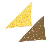 Toddmomy 2piezas Bandanas Triangulares para Bufanda De Estampado De y Champiñón Accesorios Cumpleaños y