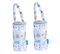 Toddmomy 2piezas Bolsa Térmica Portabotellas para Sillas De Paseo Soporte Leche Materna con Correa Mantiene Frío o Calor Horas para Bebés Salidas