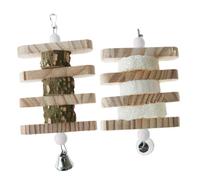 Toddmomy 2piezas Brochetas De Madera para Masticar para Juguete De Madera para Morder Juguete para Morder para Jaulas o Áreas