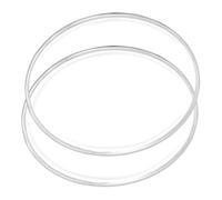 Toddmomy 2piezas Cabeza De Percusión Doble y Oil Skin Para Batería y Jazz Pieles De Batería Reemplazables Para Práctica y Percusión