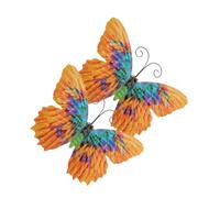 Toddmomy 2piezas Colgante De De Hierro Forjado Decoración Colgante De Mariposas Para Pared Decoración De Pared De Hierro Para De Dormitorio o Sala De Estar