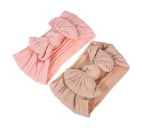 Toddmomy 2piezas Diadema Lazo para Niña Pequeña Diademas Elásticas Accesorio Cabello para Fiesta de Material