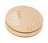 Toddmomy 2piezas Letrero De Bienvenida Para Recién Nacido Diseño Nombre Madera Duradera Accesorio Fotográfico