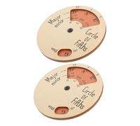 Toddmomy 2piezas Ruedas Melódicas Para Músicos Círculo De Accesorio Para Instrumentos Musicales Herramienta De Melodía De Madera Rueda De Melodía Para Instrumentos