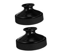 Toddmomy 2piezas Sordina Negra Para Saxofón Silenciador Para Saxofón Accesorios De Plástico Para Instrumentos Musicales De Práctica Para Reducción De Ruido