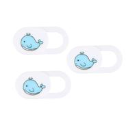 Toddmomy 3 Fundas para Cámara Web Diseño de Ballena en Abs para Portátil y Ordenador de Escritorio Protección de Privacidad y Función Anti-Hacking