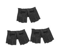 Toddmomy 3 Pares Guantes de Gimnasio para Hombres Guantes de Entrenamiento de Dedo Transpirables y Cómodos para Fitness para Levantamiento Actividades