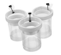 Toddmomy 3 Piezas Caja de Criador Flotante para Acuario Caja de Aislamiento para Reproducción con Ventosa Diseño Transparente con Microagujeros para Flujo de Agua para Camarones y Bettas