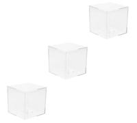 Toddmomy 3 Piezas Caja de presentación Duro Cajas Mostrar Casos Titulares múltiple Guitarra Estuche Soporte para púas de Ukelele Recoger contenedor Caso Acrílico Transparent