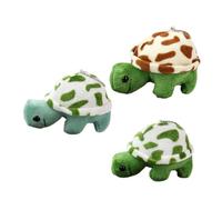 Toddmomy 3 Piezas Colgante de Tortuga de Peluche Muñeco Relleno Suave con Cadena para Mochila Bolso y Llavero Decoración Portátil y Regalo Divertido