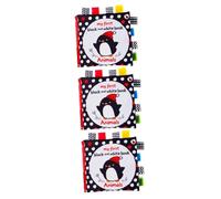 Toddmomy 3 Piezas Estimulación Visual Educativo Texturas Sensitivas Bebés Material Resistente Desgarros de Animales