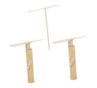 Toddmomy 3 Piezas Juguetes de Bambú Voladores para Exterior con Incluye Dragones de Bambú con Cuerda y Dragón Manual Seguro y para Actividades al Aire