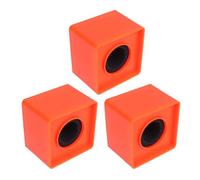 Toddmomy 3 Piezas Micrófono Soporte de Mesa Abs Cuadrado Color Naranja para Entrevistas Conferencias y Estudios de Televisión Resistente y Fácil de Usar