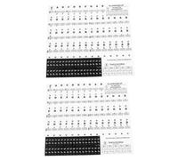 Toddmomy 3 Piezas Pegatinas Teclados de Piano de Etiquetas Removibles y Transparentes Aprendizaje de Principiantes Clases de Piano