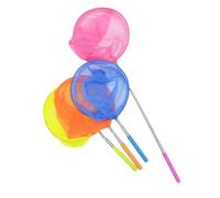 Toddmomy 3 Piezas Redes Telescópicas para Malla Fina y Mango Extensible de Acero Inoxidable Redes Plegables para Pesca y Captura de Insectos Colores Rosa Verde y Azul